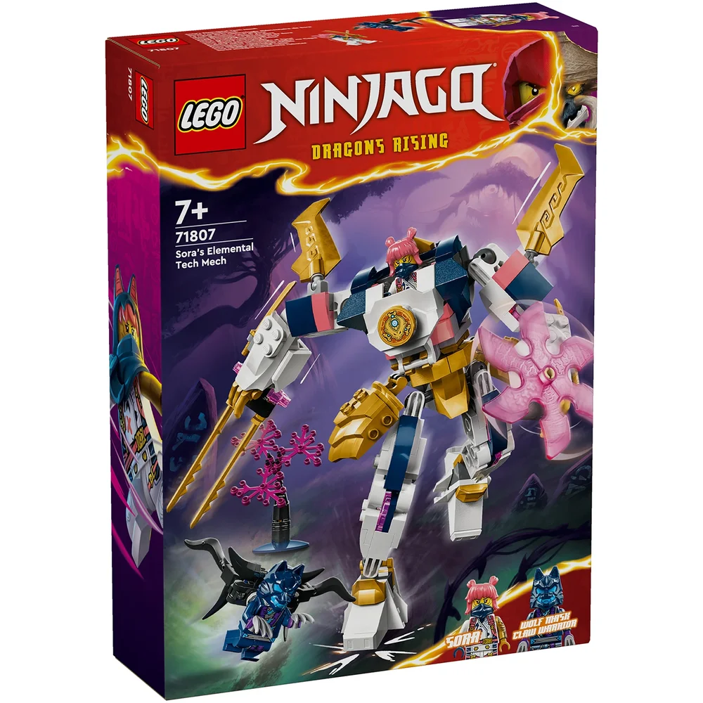 LEGO NINJAGO Sora’s Elemental Tech Mech Action Figure 71807 Bild 1