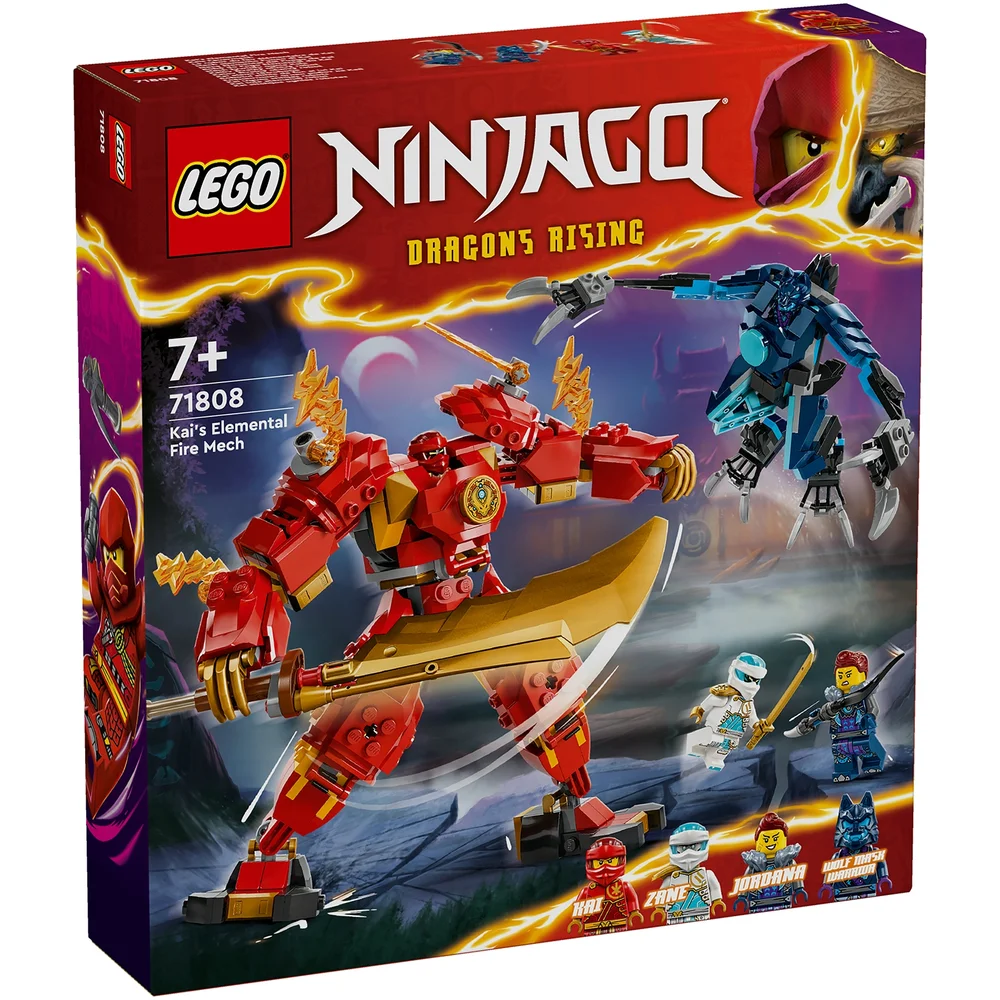 LEGO NINJAGO Kai’s Elemental Fire Mech Ninja Toy Set 71808 Bild 1
