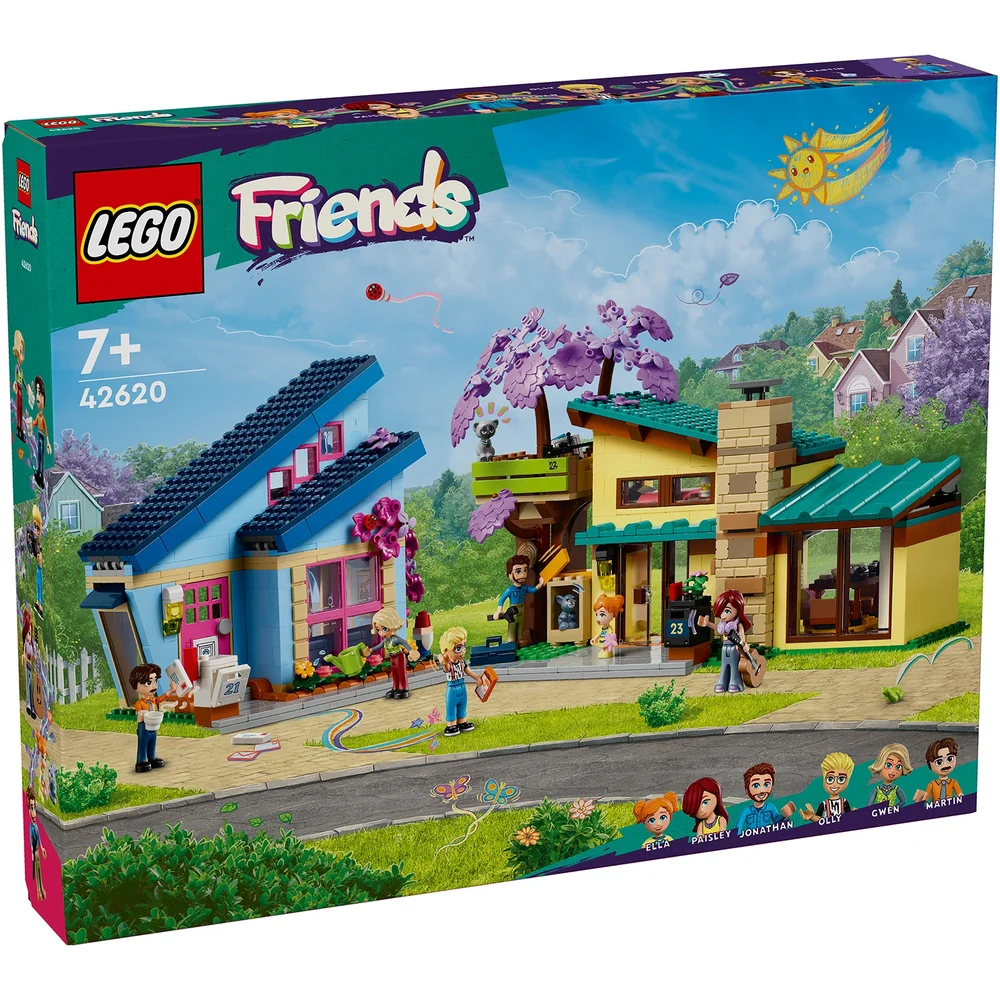 LEGO Friends Olly and Paisley's Family Houses Toy Set 42620 Bild 1