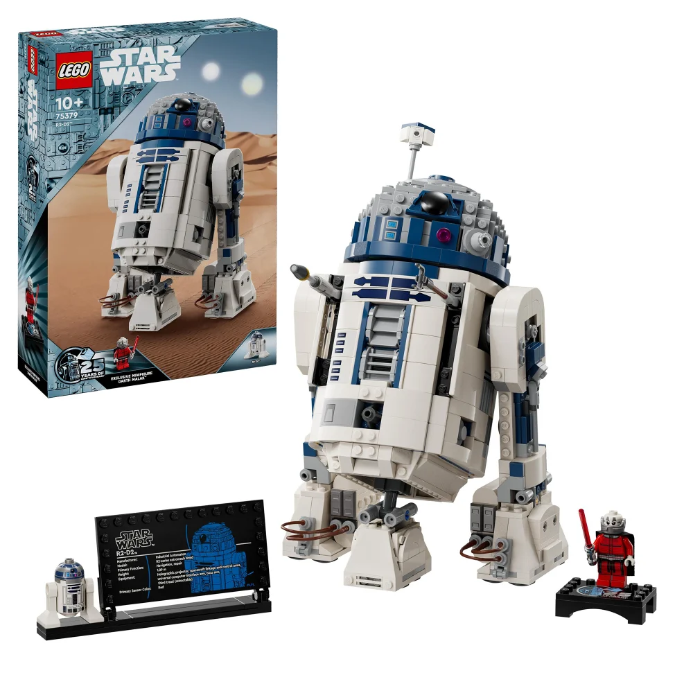 LEGO Star Wars R2-D2 Model, Buildable Toy Droid Figure 75379 Bild 1