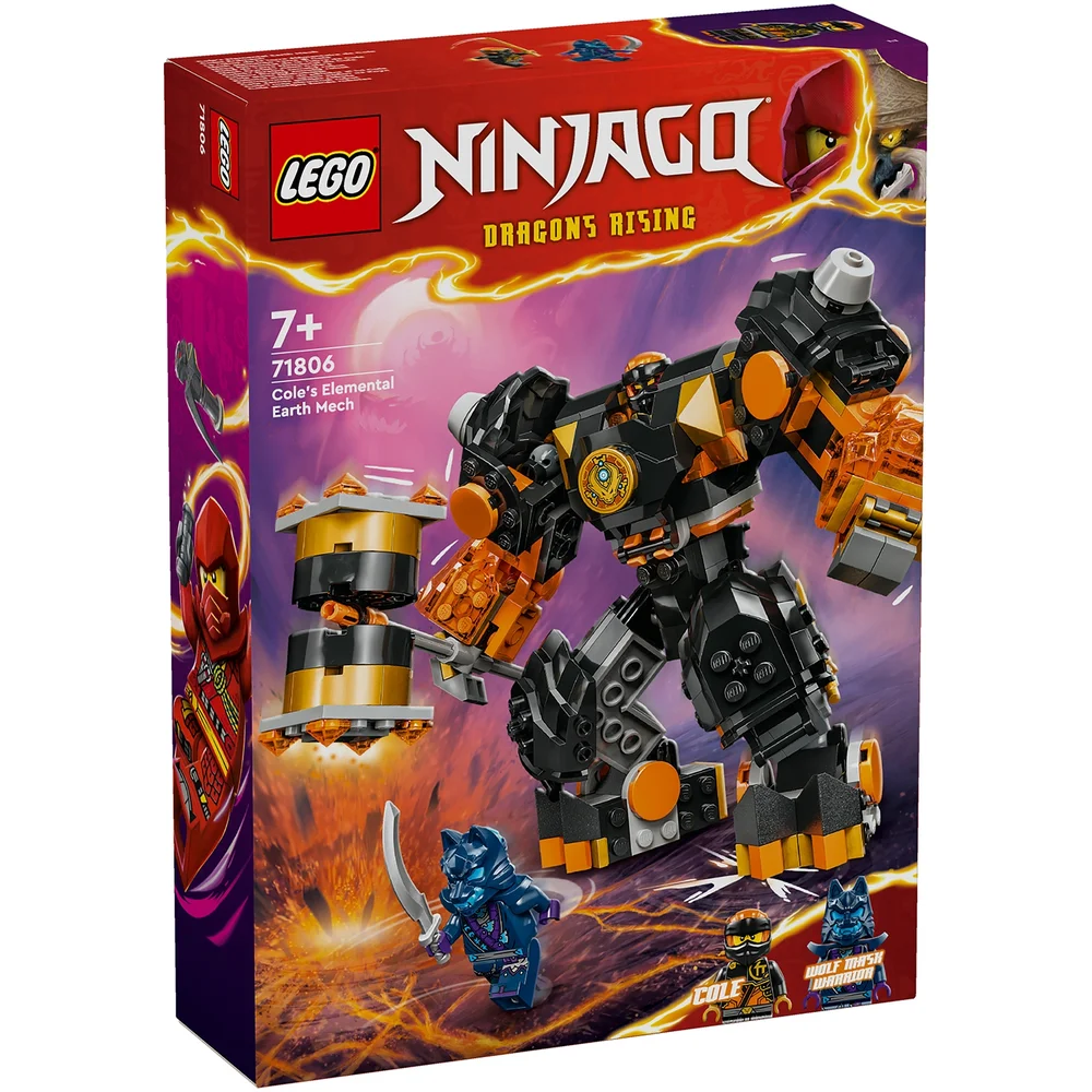 LEGO NINJAGO Cole’s Elemental Earth Mech Action Figure 71806 Bild 1