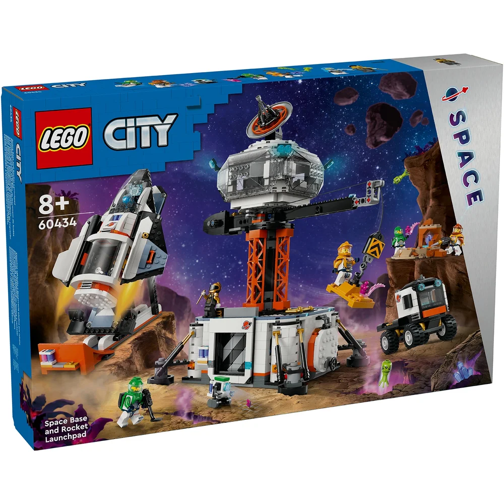 LEGO City Space Base and Rocket Launchpad Toy Playset 60434 Bild 1