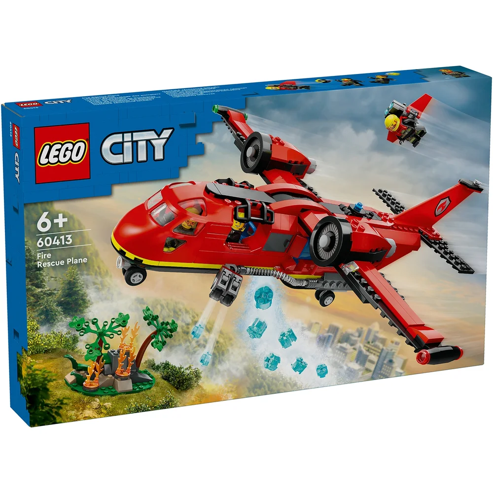 LEGO City Fire Rescue Plane Toy for Kids Aged 6 Plus 60413 Bild 1