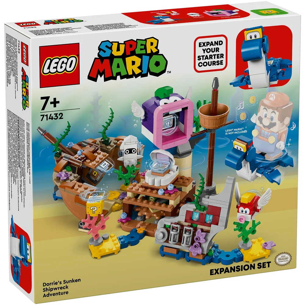 LEGO Super Mario Dorrie's Sunken Shipwreck Adventure Expansion Set 71432 Bild 1