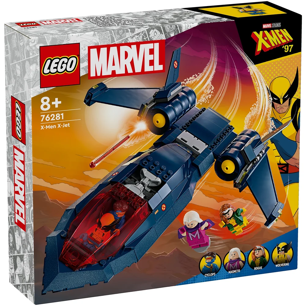 LEGO Marvel X-Men X-Jet Buildable Toy Plane Model Set 76281 Bild 1