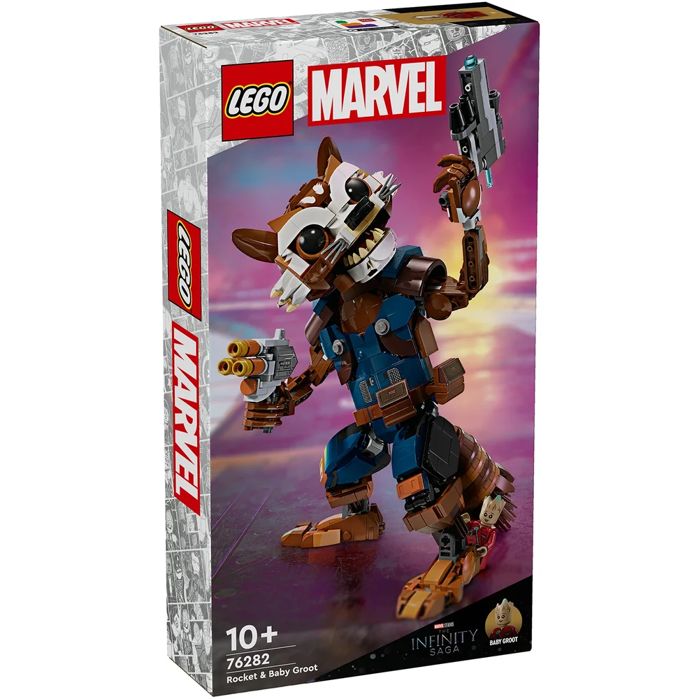 LEGO Marvel Rocket & Baby Groot Buildable Toy Figures 76282 Bild 1
