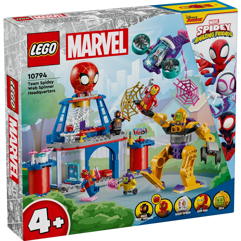 LEGO 4+ Team Spidey Web Spinner Headquarters Super Hero Toy Set 10794 Bild 1