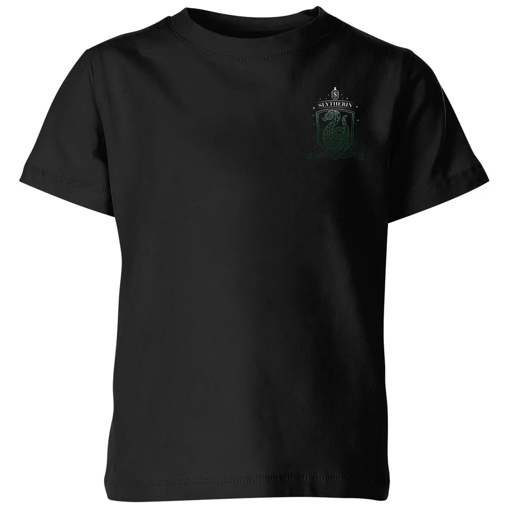 Harry Potter Ombré Slytherin Sigil Kids' T-Shirt - Black - 7-8 Jahre - Schwarz Bild 1