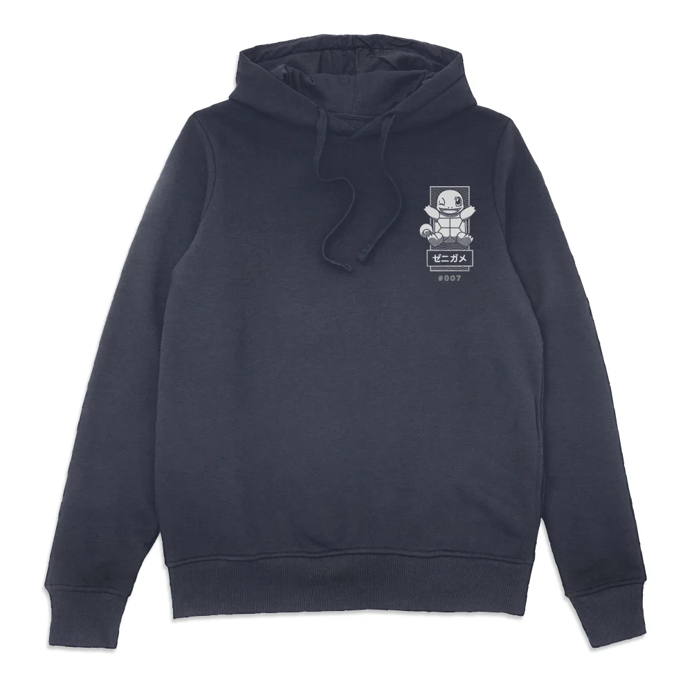 Pokémon Squirtle Manga Hoodie - Navy - XL - Marineblau Bild 1