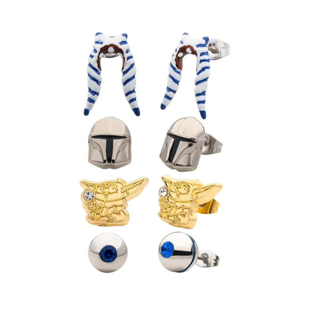 SalesOne Star Wars The Mandalorian Razor, Ahsoka, Mando & Grogu Earring Set Bild 1