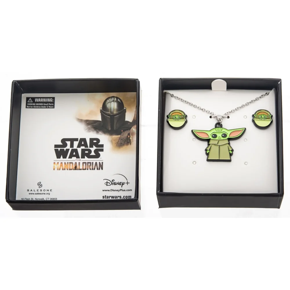 SalesOne Star Wars The Mandalorian The Child Grogu Necklace & Earrings Set Bild 1