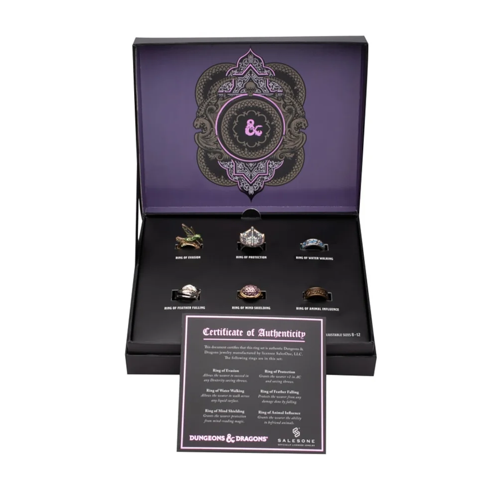 SalesOne Dungeons & Dragons Spells Adjustable Ring Set Replica Bild 1