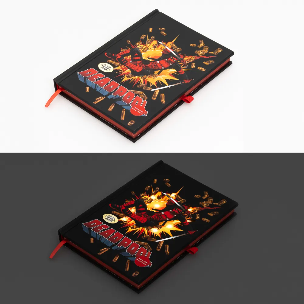 Marvel Deadpool A5 Premium Notebook With Light Bild 1