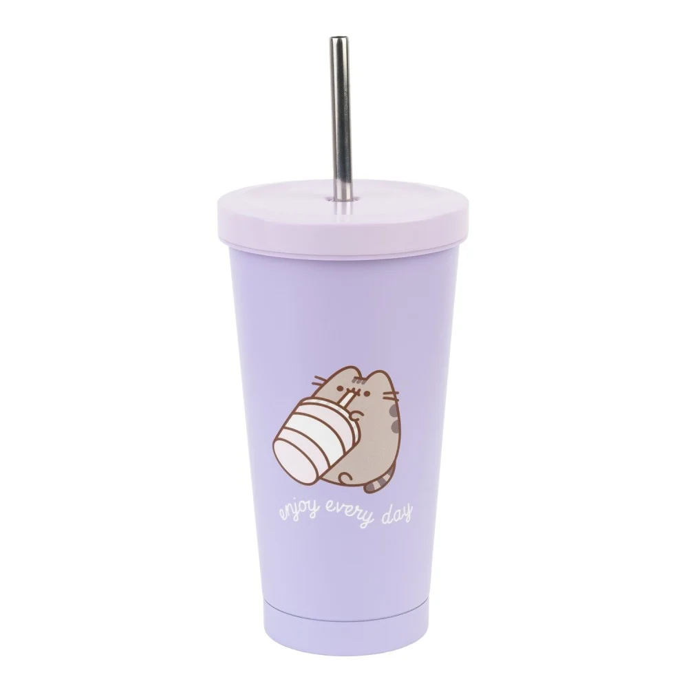 Pusheen Moments Metal Tumbler With Straw Bild 1