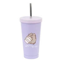 Pusheen Moments Metal Tumbler With Straw