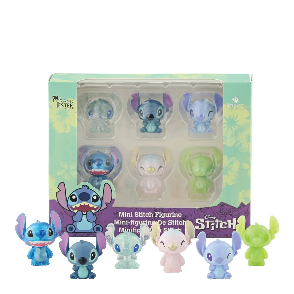 Enesco Disney Mini Stitch 6 Pack Figurine Bild 1