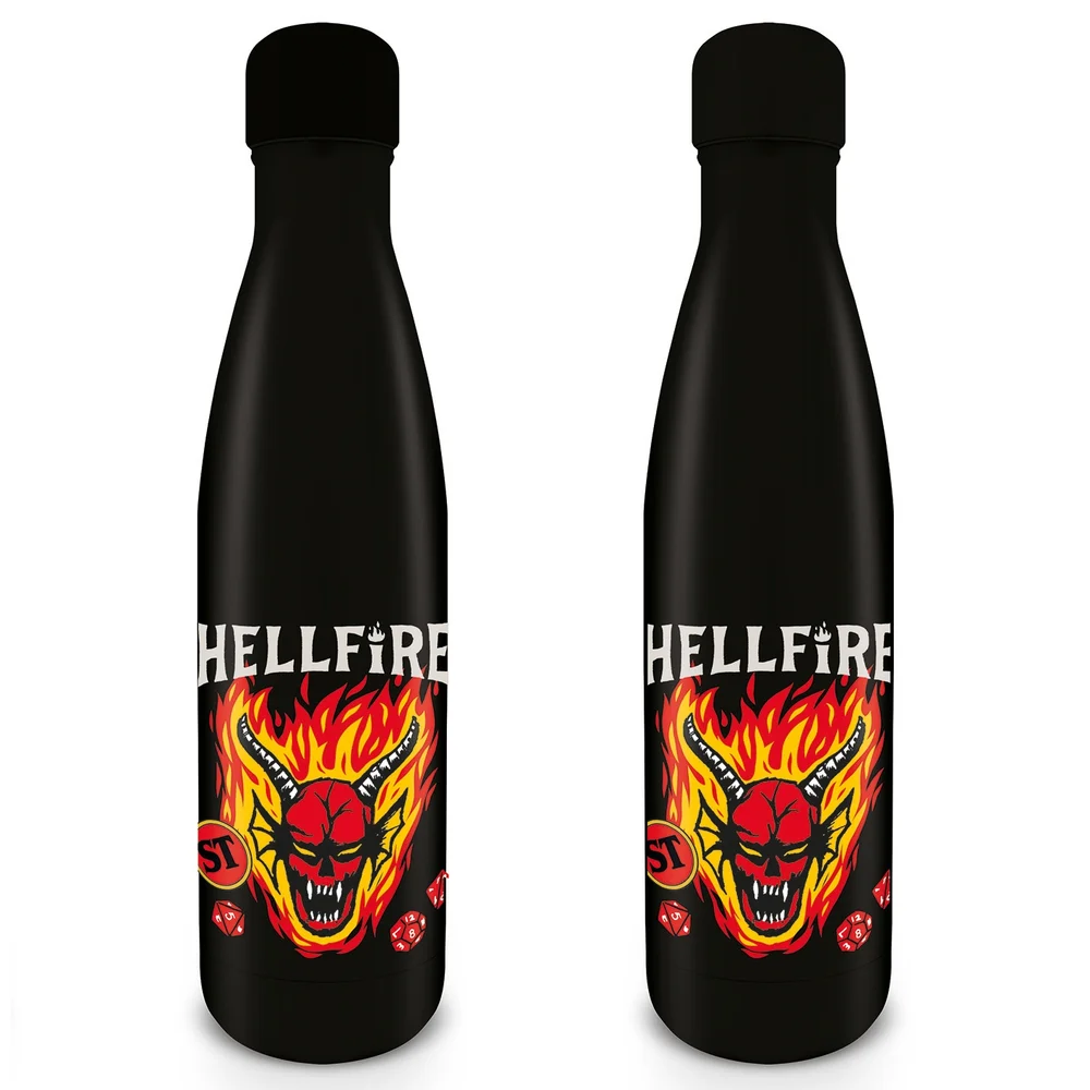 Stranger Things Season 4 Hellfire Club Metal Drinks Bottle Bild 1