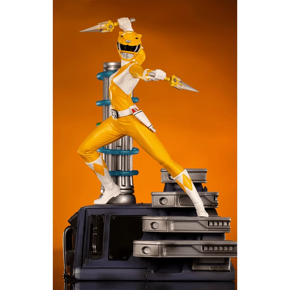 Iron Studios Yellow Ranger BDS Mighty Morphin Power Rangers Art Scale 1/10 Collectible Statue (19cm) Bild 1