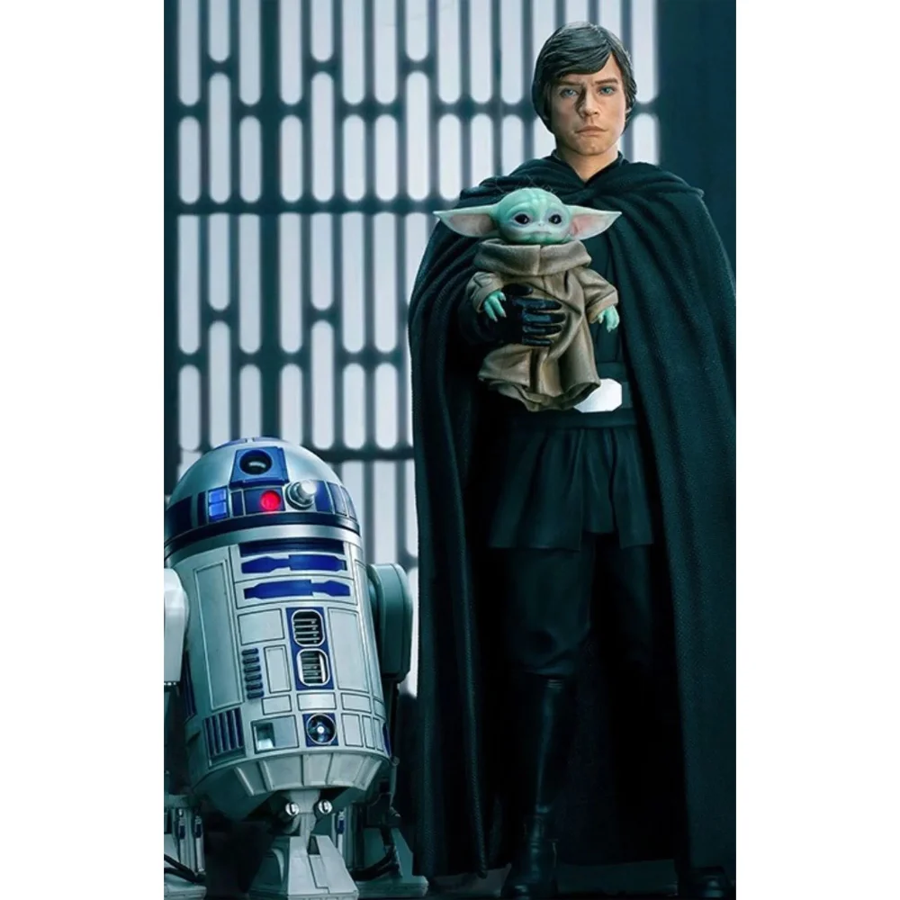 Iron Studios Luke Skywalker, R2D2 And Grogu The Mandalorian Legacy Replica 1/4 Collectible Statue (54cm) Bild 1