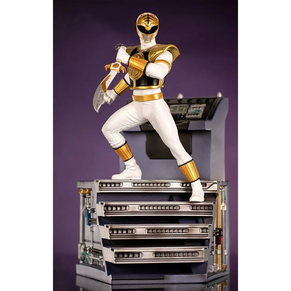 Iron Studios White Ranger BDS Mighty Morphin Power Rangers Art Scale 1/10 Collectible Statue (22cm) Bild 1