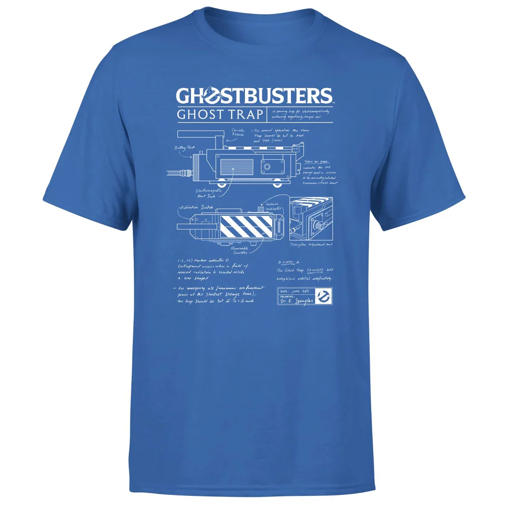 Ghostbusters Ghost Trap Schematic Men's T-Shirt - Blue - S Bild 1