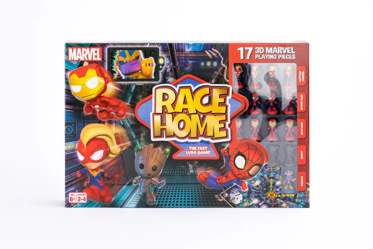 Marvel Race Home Board Game Bild 1