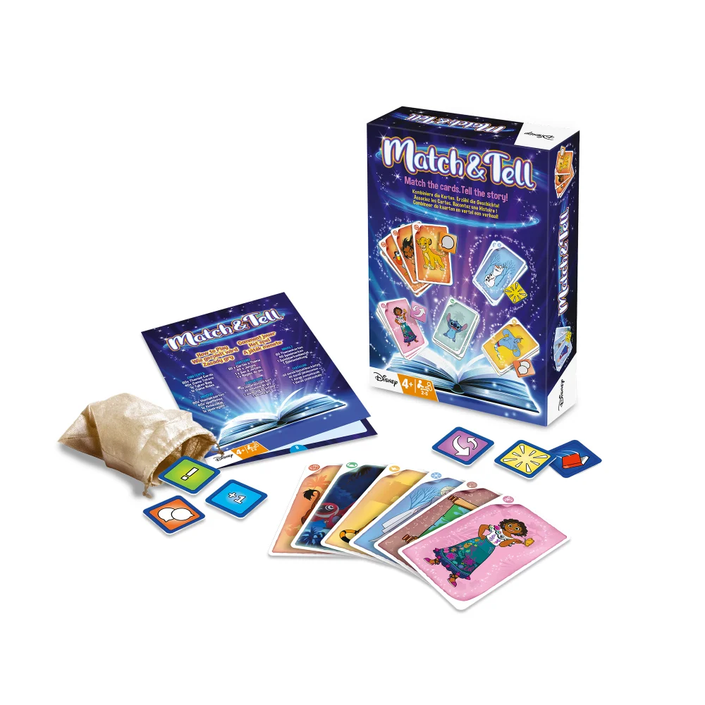 Disney Match & Tell Card Game Bild 1