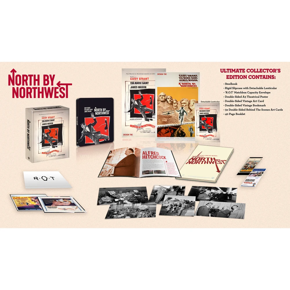 North by Northwest Ultimate Collector's Edition 4K Ultra HD Steelbook Bild 1