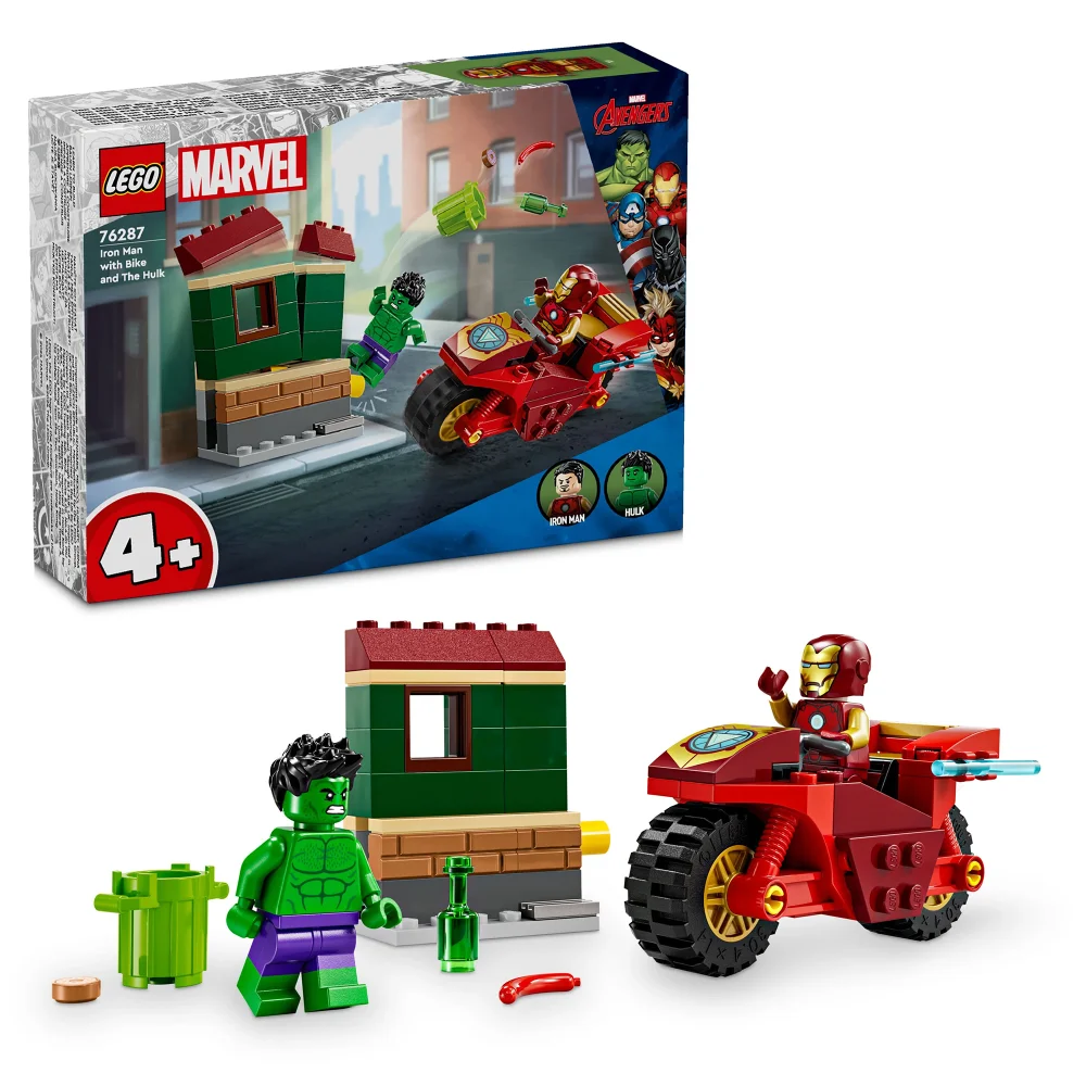 LEGO Marvel Iron Man with Bike and The Hulk Set 76287 Bild 1