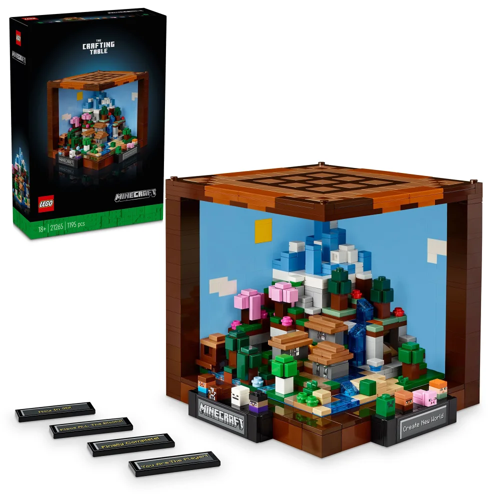 LEGO Minecraft The Crafting Table model Set for Adults 21265 Bild 1