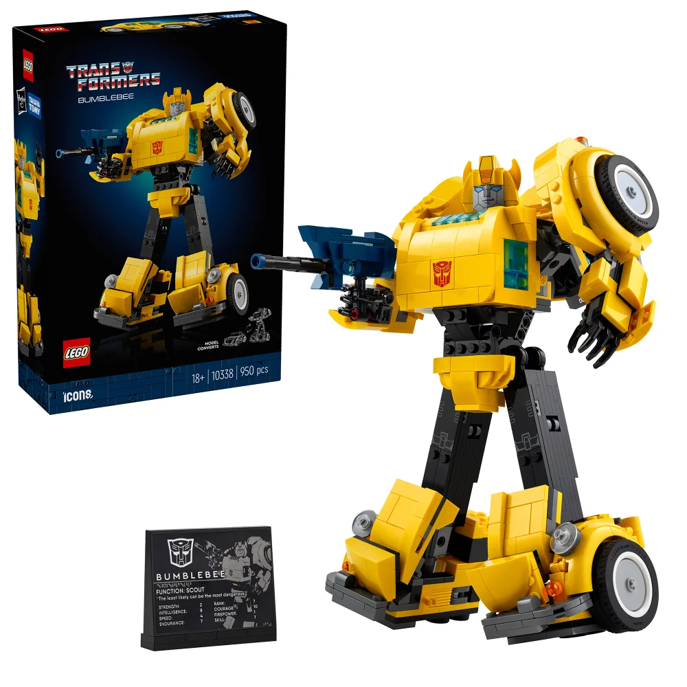 LEGO Icons Transformers Bumblebee Model Set for Adults 10338 Bild 1