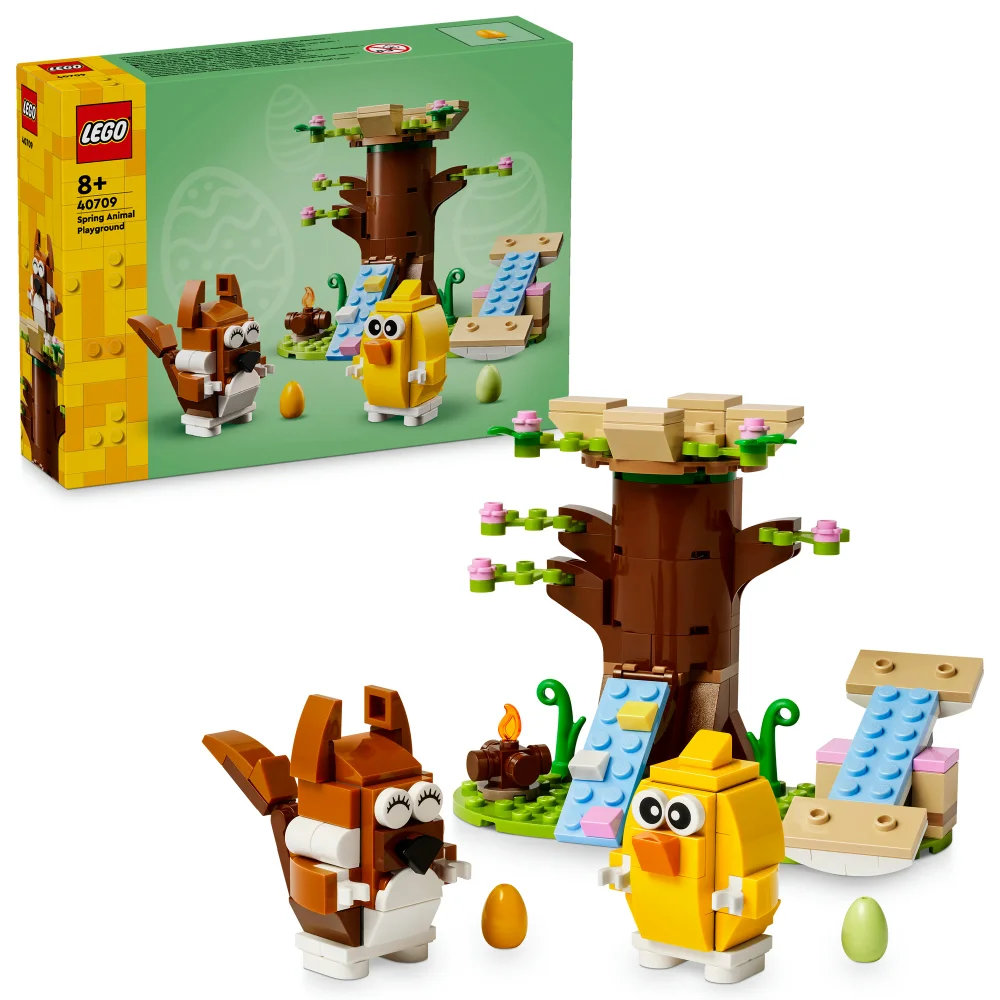 LEGO Spring Animal Playground Set with Toy Tree-House 40709 Bild 1