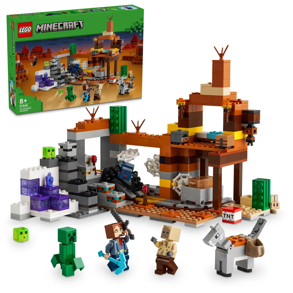 LEGO Minecraft The Badlands Mineshaft Video-Game Toy 21263 Bild 1