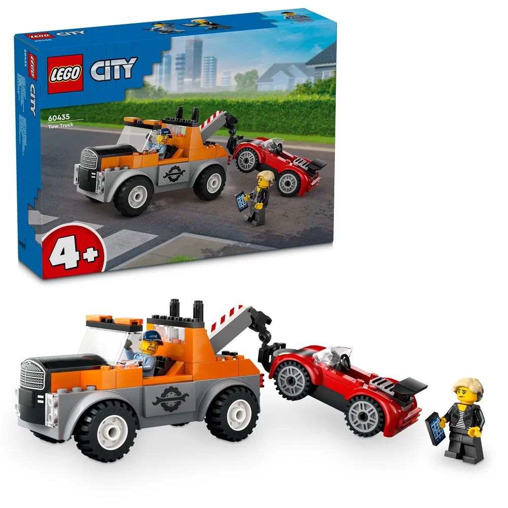 LEGO City Tow Truck and Sports Car Repair Toy Set 60435 Bild 1