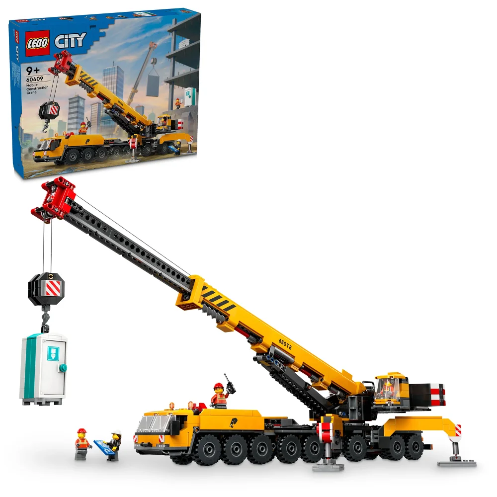 LEGO City Yellow Mobile Construction Crane Toy Set 60409 Bild 1