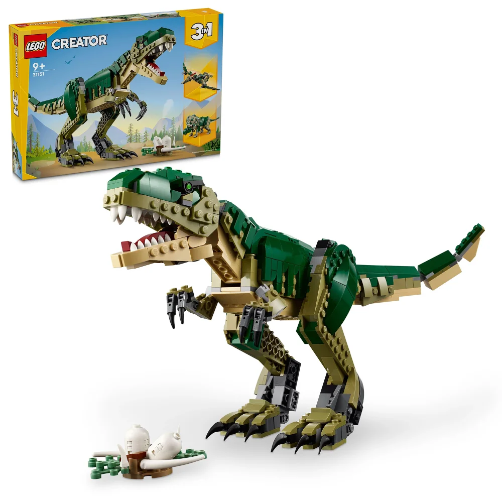 LEGO Creator 3in1 T. rex Figure, Toy Dinosaur Set 31151 Bild 1