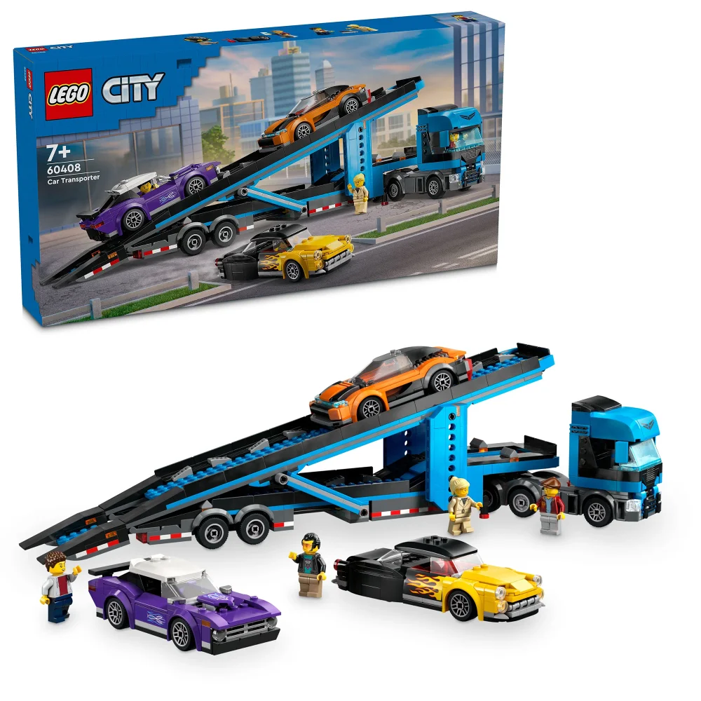 LEGO City Car Transporter Truck with Sports Cars Toy 60408 Bild 1