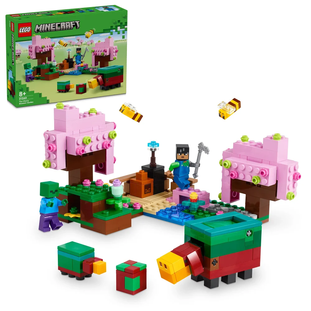 LEGO Minecraft The Cherry Blossom Garden Building Toy 21260 Bild 1