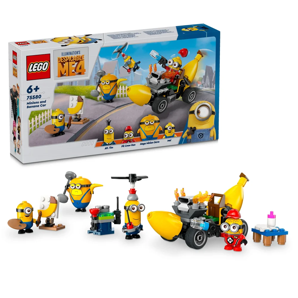 LEGO Despicable Me Minions and Banana Car Toy for Kids 75580 Bild 1