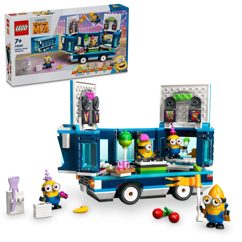 LEGO Despicable Me Minions’ Music Party Bus Toy Set 75581 Bild 1