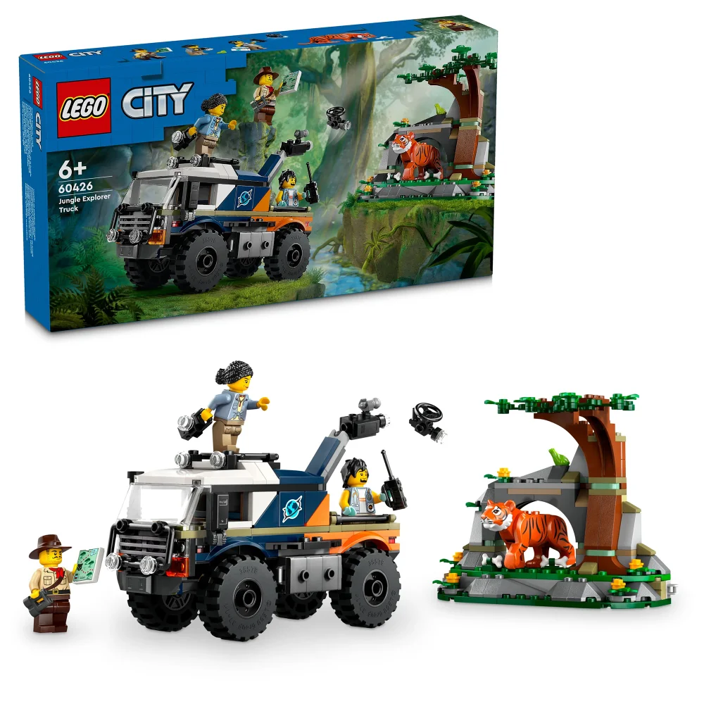 LEGO City Jungle Explorer Off-Road Truck & Toy Tiger 60426 Bild 1