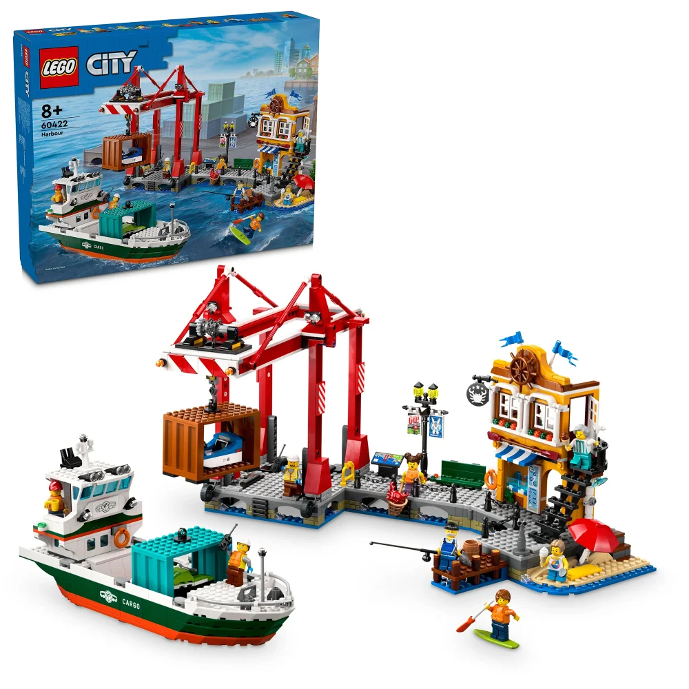 LEGO City Seaside Harbour with Cargo Ship Building Toy 60422 Bild 1
