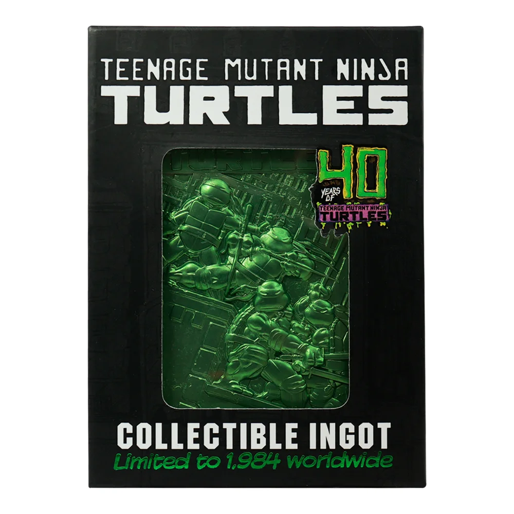 Teenage Mutant Ninja Turtles Limited Edition 40th Anniversary Green Ingot by Fanattik Bild 1