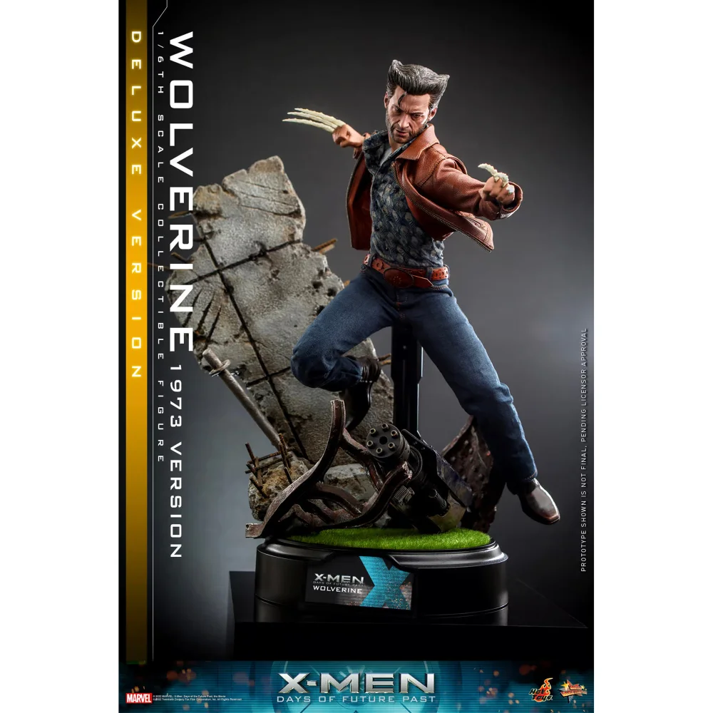 Hot Toys 1:6 Scale Marvel X-Men Wolverine 1973 Version Deluxe Edition Statue Bild 1