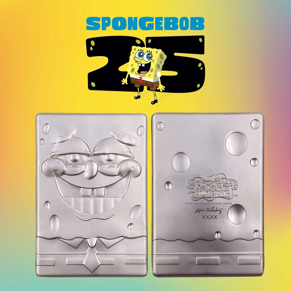 SpongeBob SquarePants 25th Anniversary .999 Silver Plated Ingot Bild 1