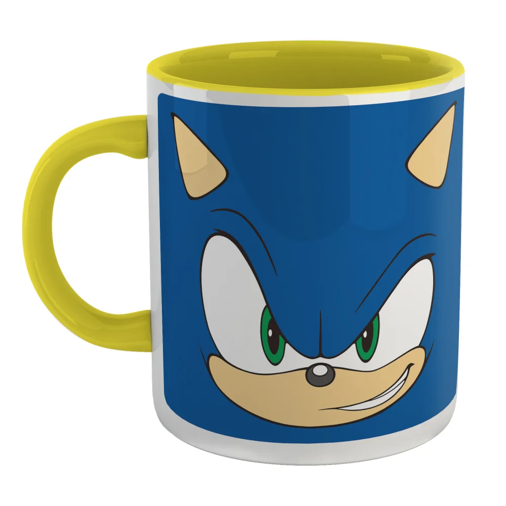 Sonic The Hedgehog Sonic Face Mug - Yellow Bild 1