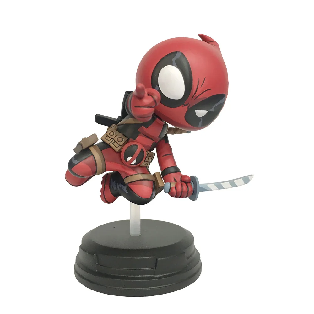 Diamond Select Marvel Animated Deadpool Jumping Statue Bild 1
