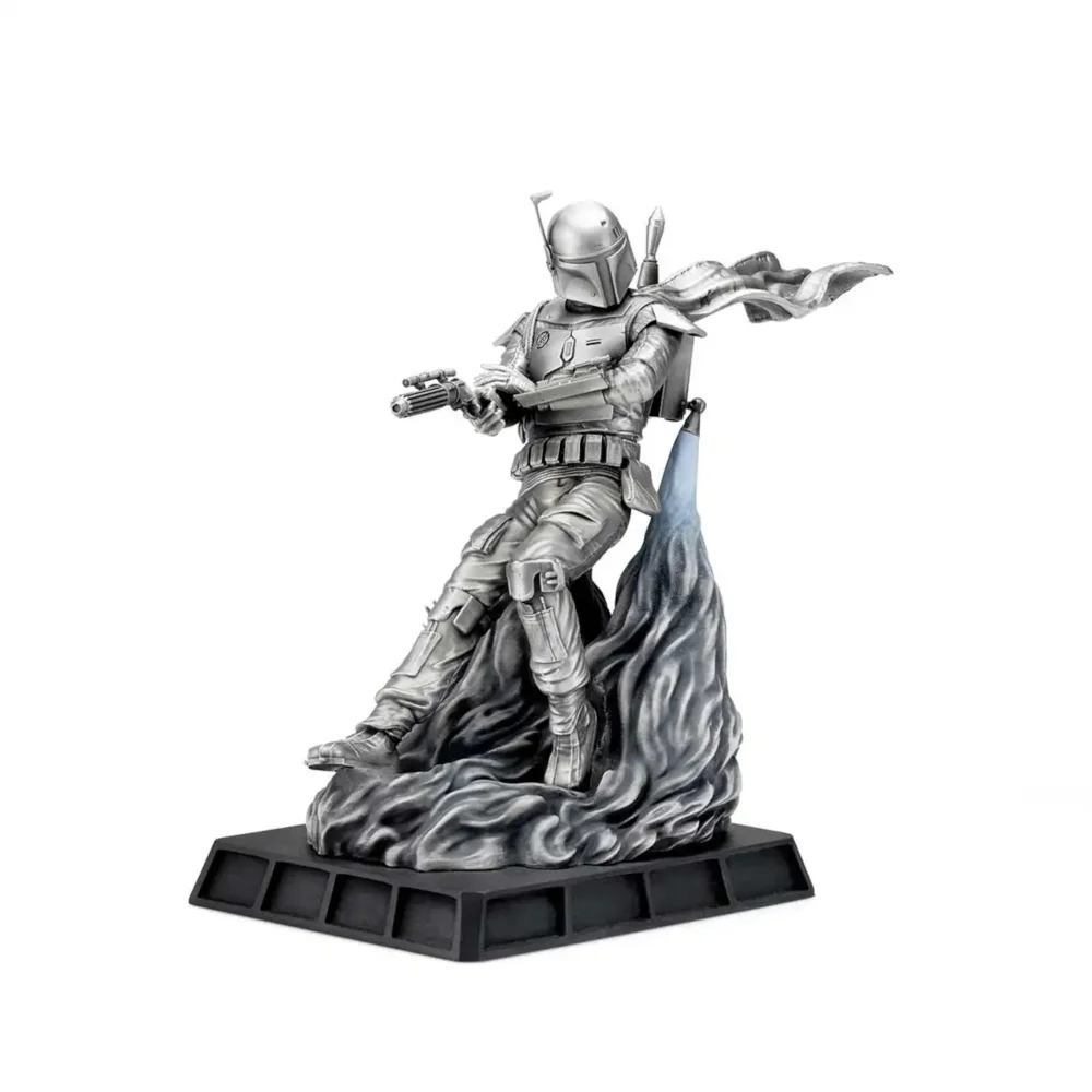 Royal Selangor Star Wars Limited Edition Boba Fett Battle Ready Figurine Bild 1
