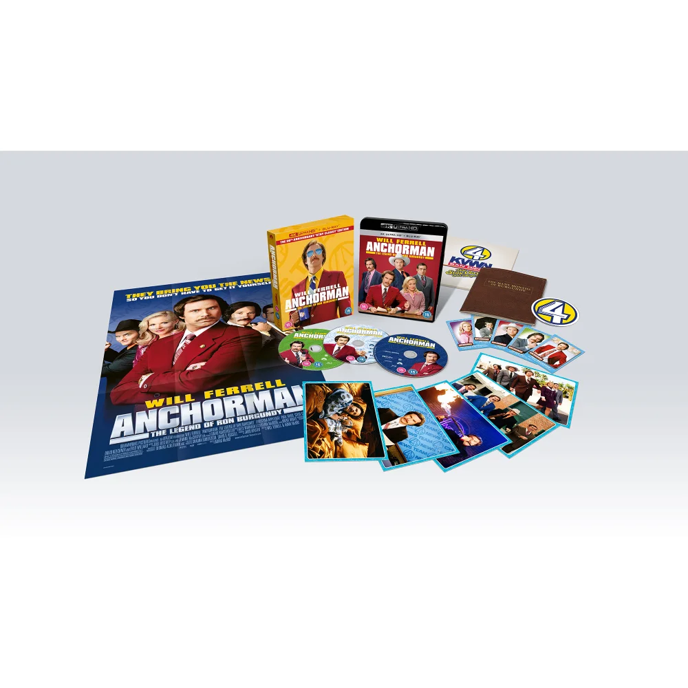 Anchorman: The Legend of Ron Burgundy 20th Anniversary 4K Ultra HD Collector Edition (Includes Blu-ray) Bild 1