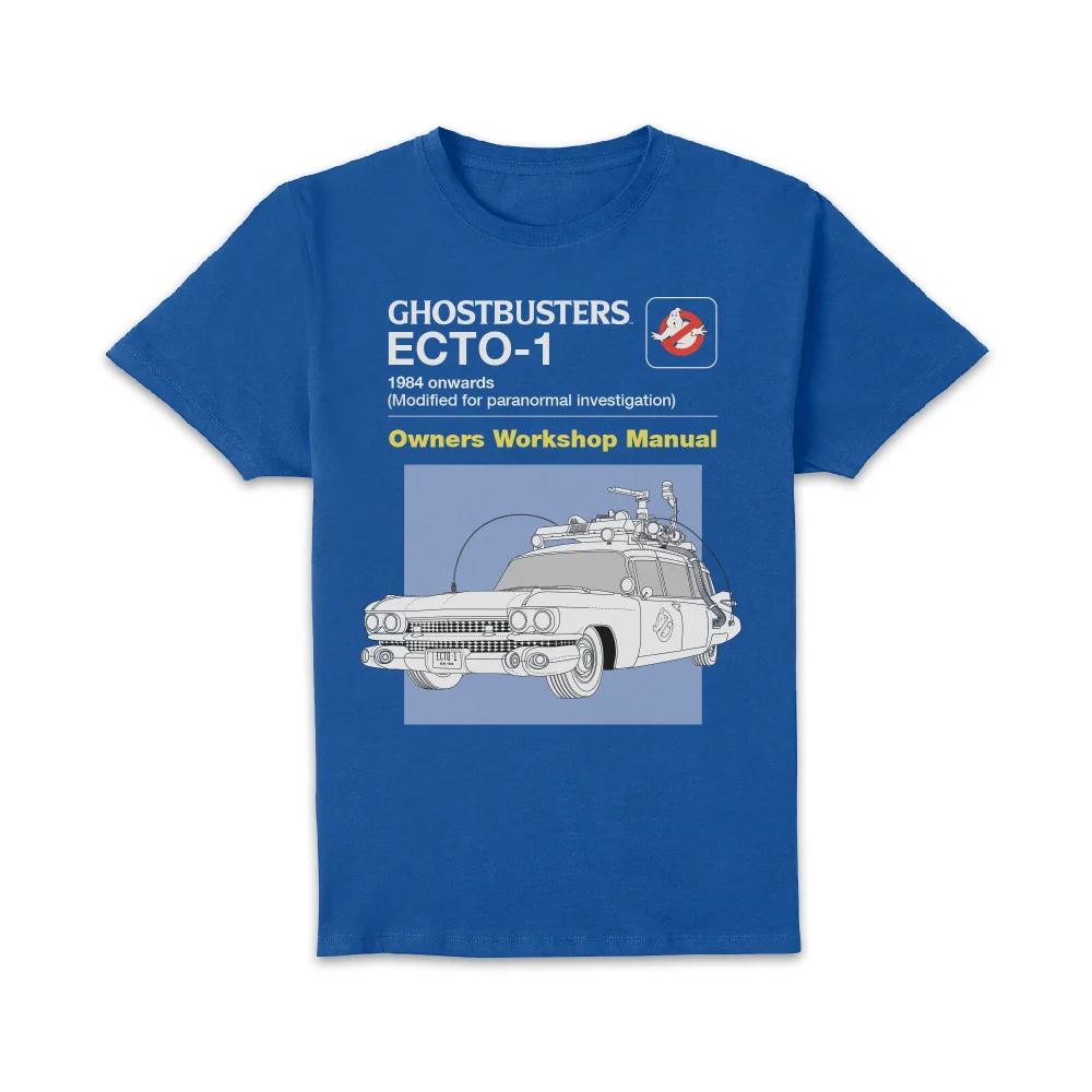 Ghostbusters Ecto-1 User Manual Unisex T-Shirt - Blue - S Bild 1